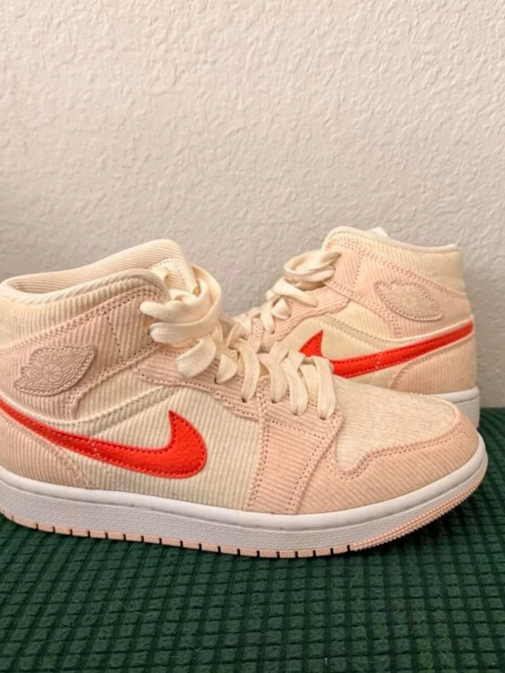 Jordan Women's Cream and Pink Trainers